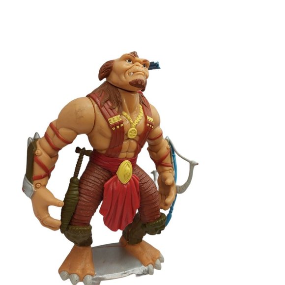 Vintage 1998 Kenner Small Soldiers Gorgonite Leader Archer Mounted On Plate - Picture 2 of 8